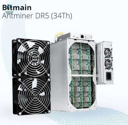 Bitmain Antminer DR5 34 Th / S DCR thứ 35 Phần cứng khai thác Decred Crypto Blake256r14