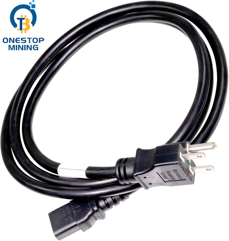 EU Plug Asic Miner Cấp điện Dây cáp 1,5m 1,8m 2m